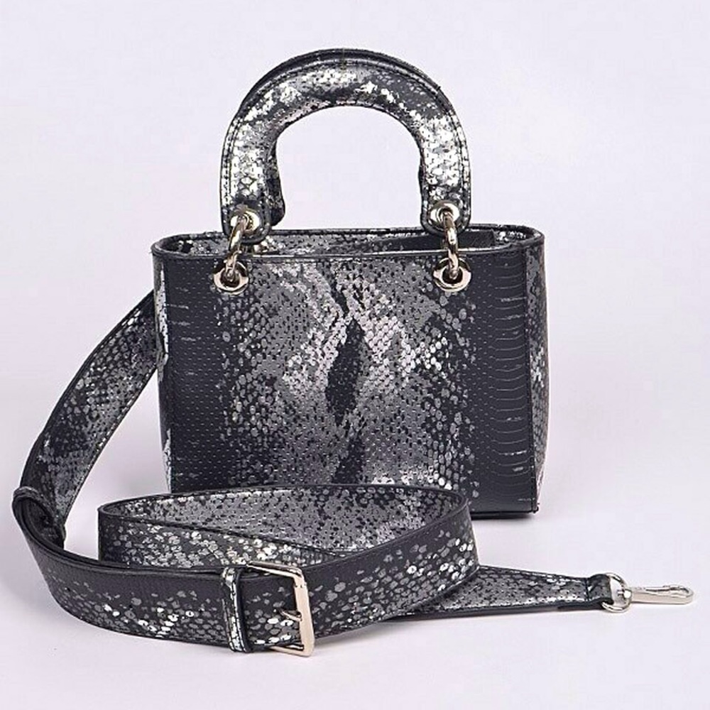 NWT Black Snake SKIN Body Clutch